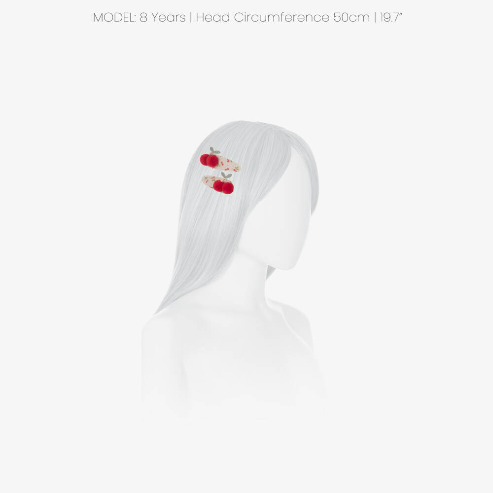 Mimi & Lula-Заколки с вишнями и помпонами красные для девочек (2шт.) | Childrensalon