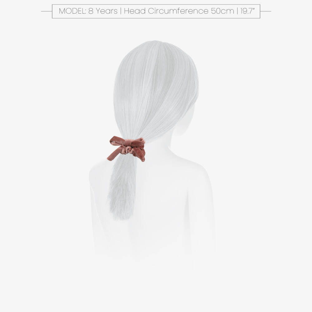 Mimi & Lula-Girls Shimmering Pink Velvet Bow Hair Elastics (4 Pack) | Childrensalon