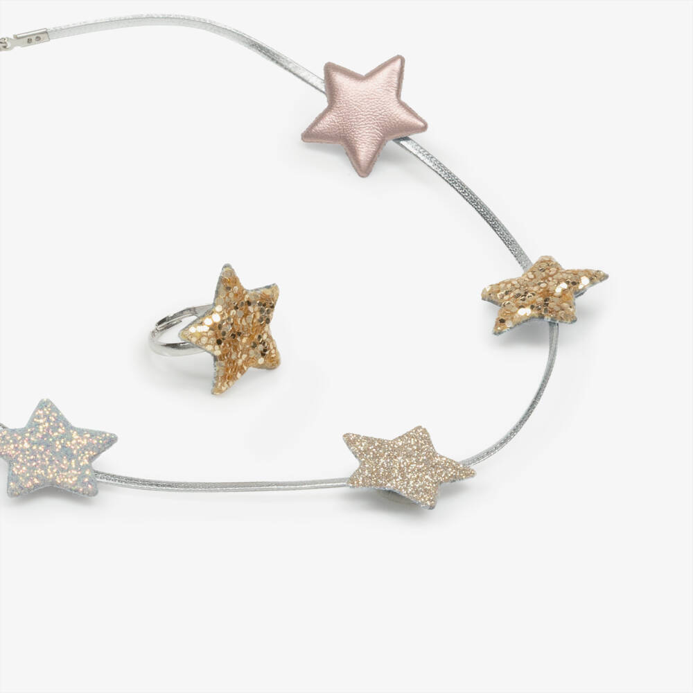 Mimi & Lula-Girls Silver Star Jewellery Set (3 Pack) | Childrensalon