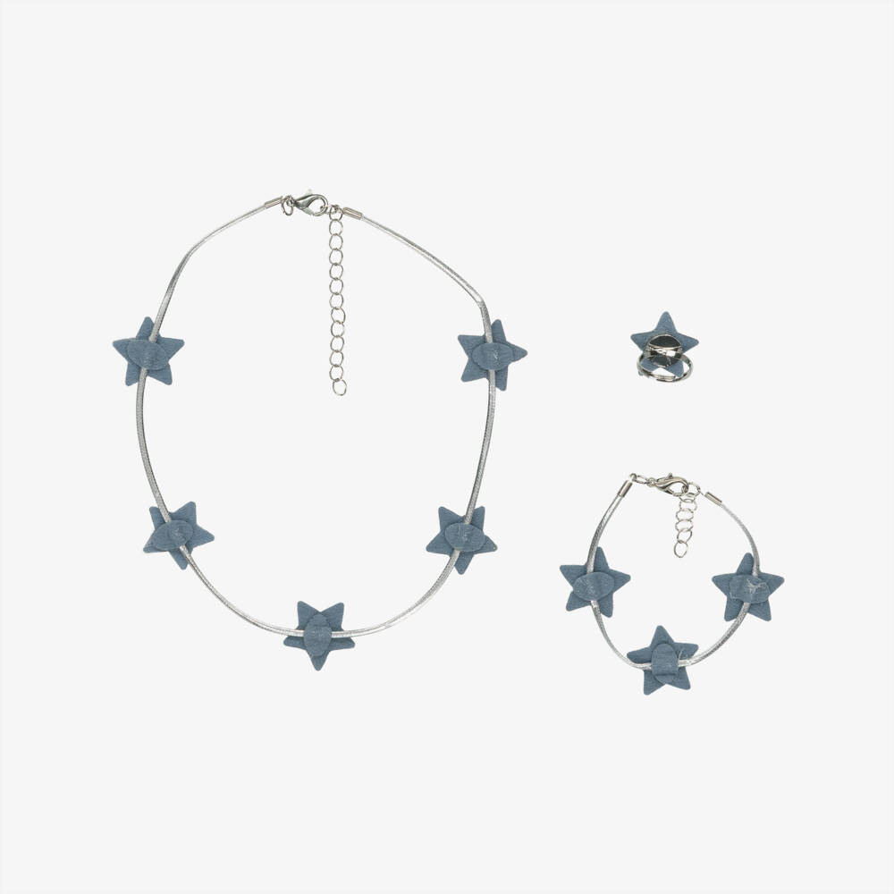 Mimi & Lula-Girls Silver Star Jewellery Set (3 Pack) | Childrensalon