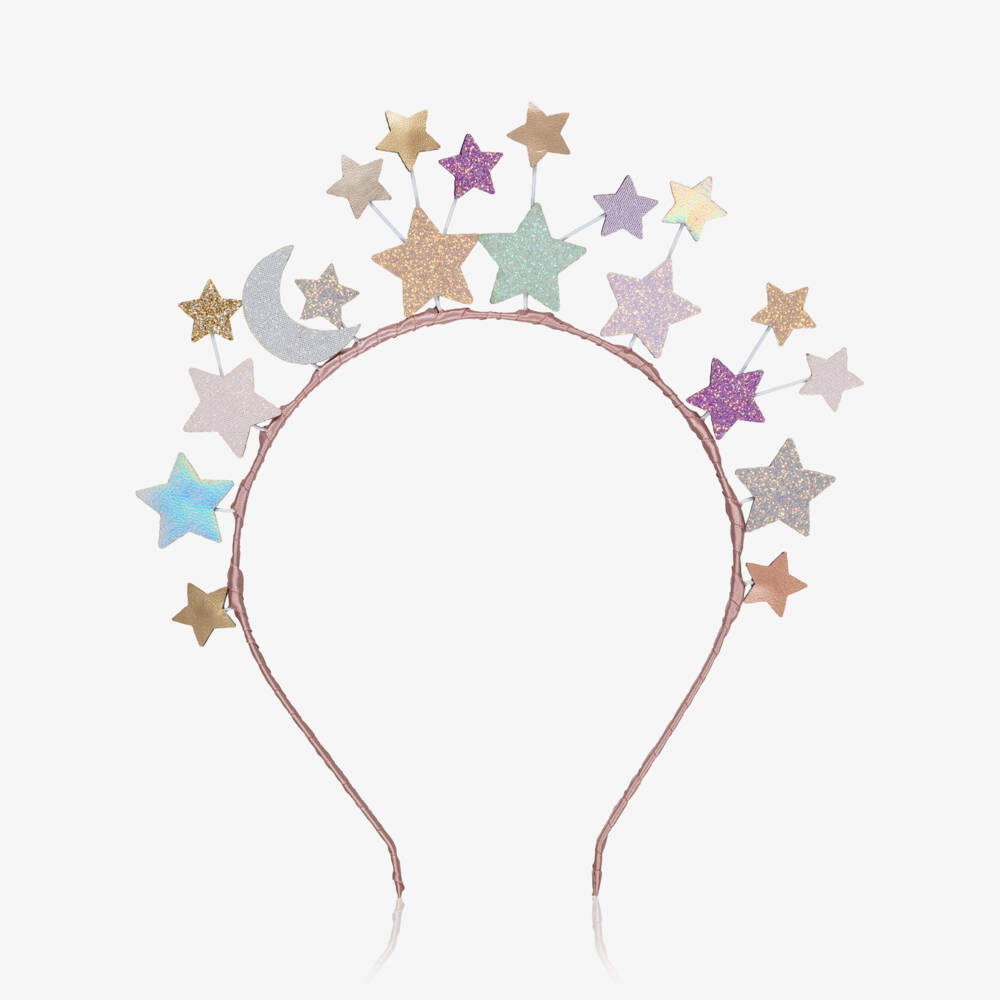Mimi & Lula-Girls Sparkling Pastel Star Hairband | Childrensalon
