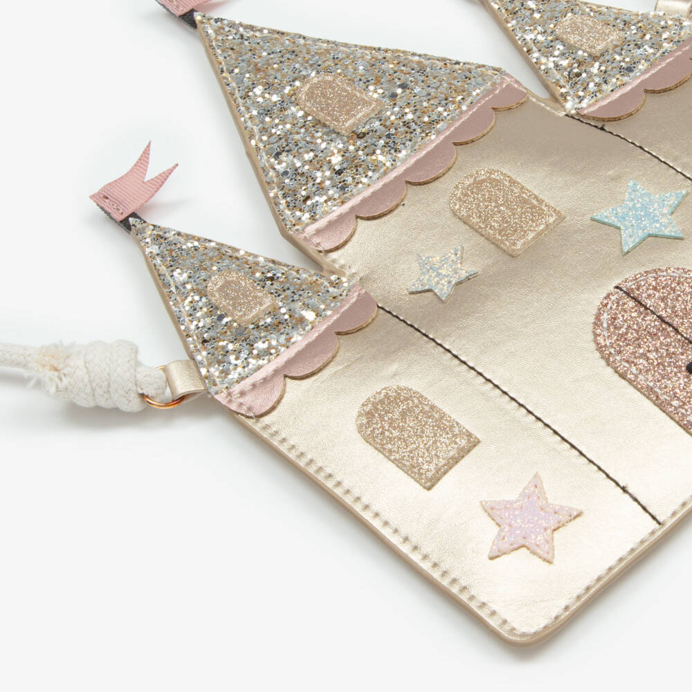 Mimi & Lula-Gold Enchanted Castle Bag (24cm) | Childrensalon