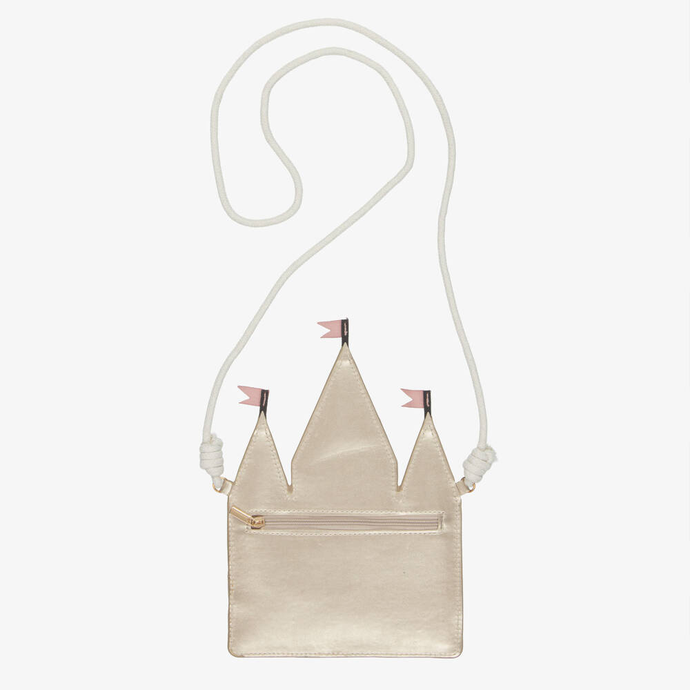 Mimi & Lula-Gold Enchanted Castle Bag (24cm) | Childrensalon
