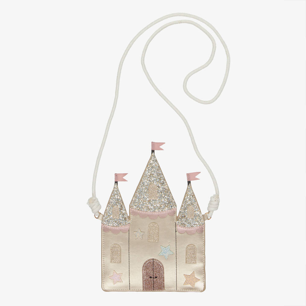 Mimi & Lula-Gold Enchanted Castle Bag (24cm) | Childrensalon