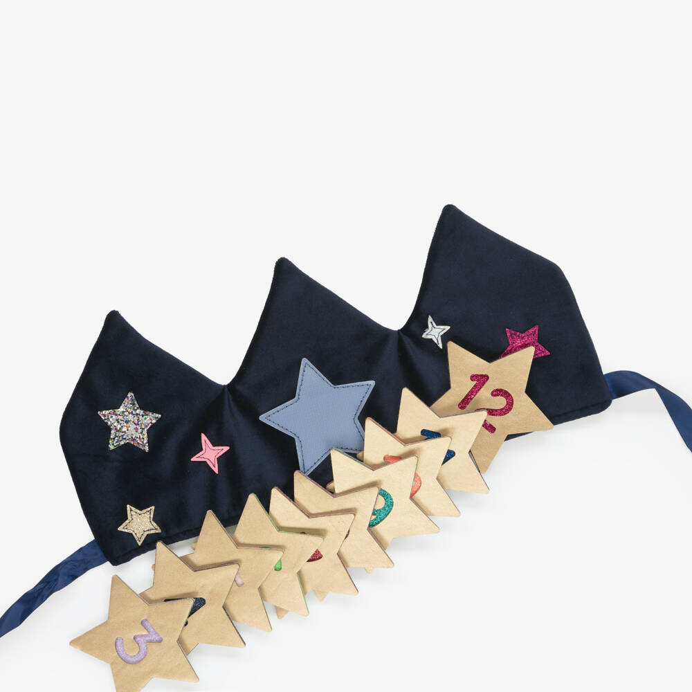 Mimi & Lula-تاج عيد ميلاد مخمل لون كحلي للبنات | Childrensalon