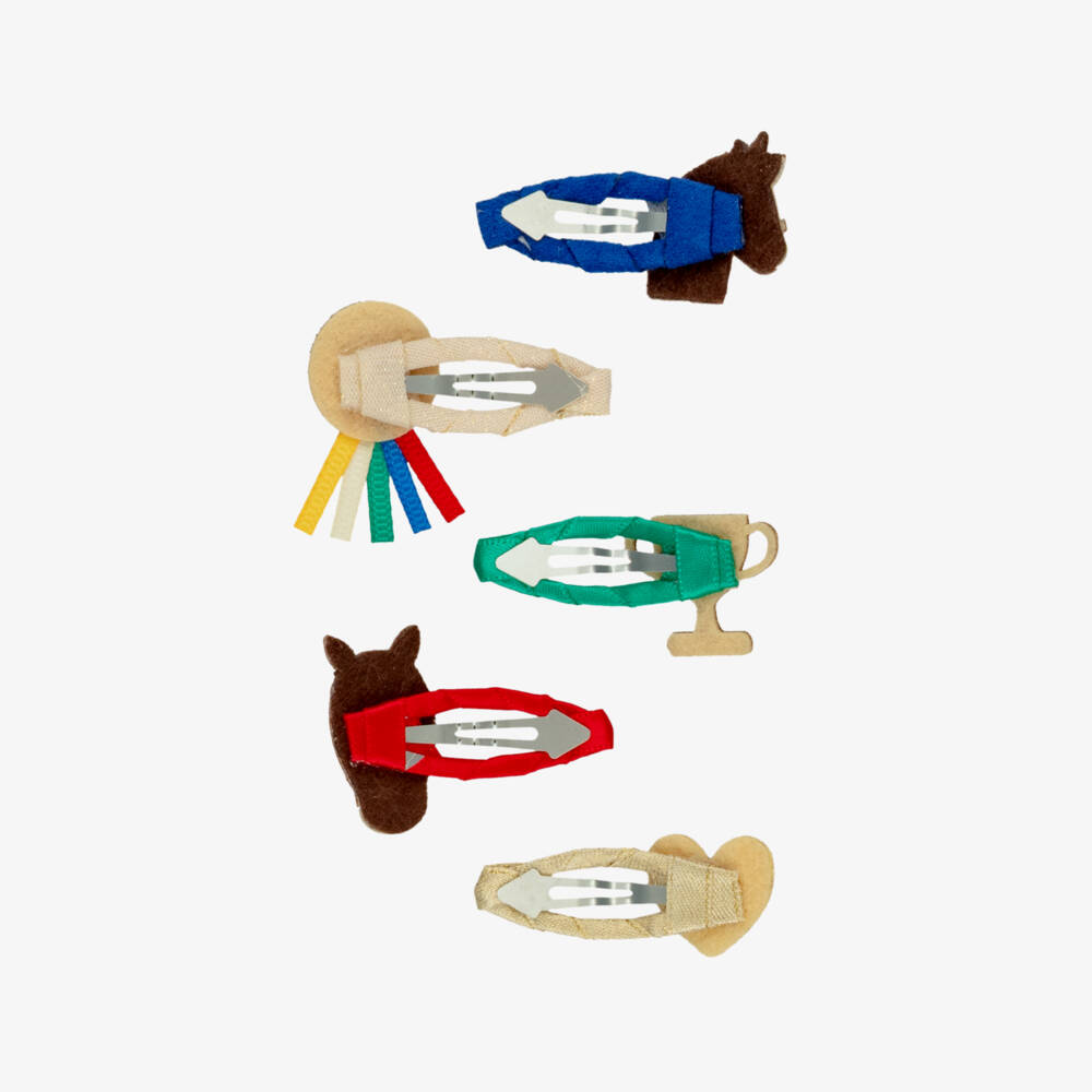 Mimi & Lula-Pony Gymkhana Hair Clips (5 pack) | Childrensalon