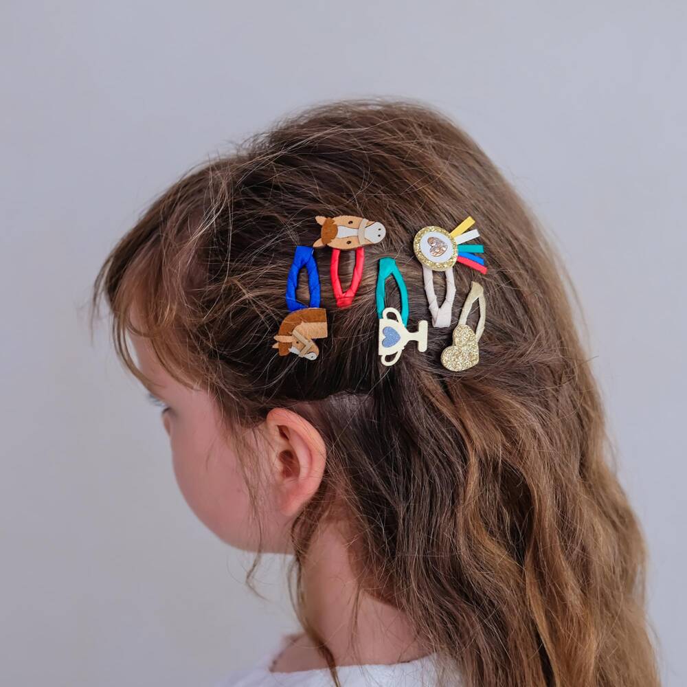 Mimi & Lula-Pony Gymkhana Hair Clips (5 pack) | Childrensalon