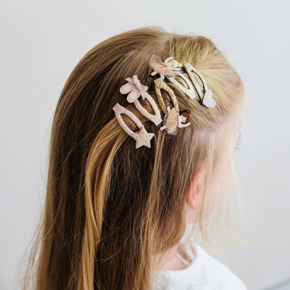 Mimi & Lula-Sparkly Ballerina Hair Clips (5 pack) | Childrensalon