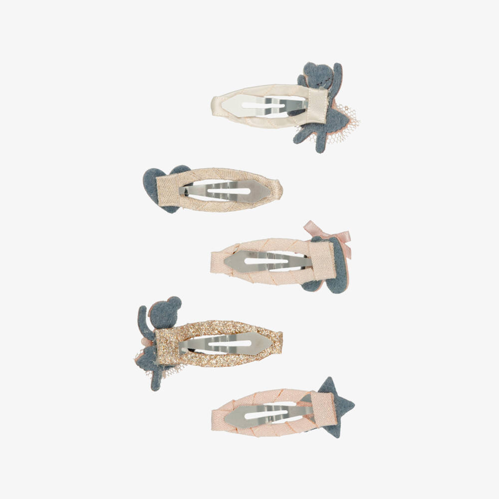 Mimi & Lula-Sparkly Ballerina Hair Clips (5 pack) | Childrensalon