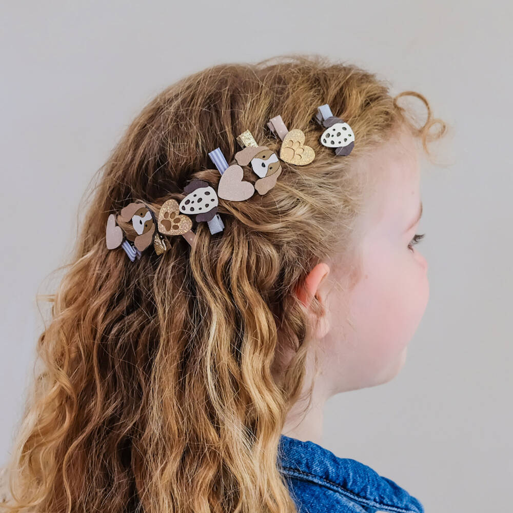 Mimi & Lula-Sparkly Dog Mini Hair Clips (8 pack) | Childrensalon