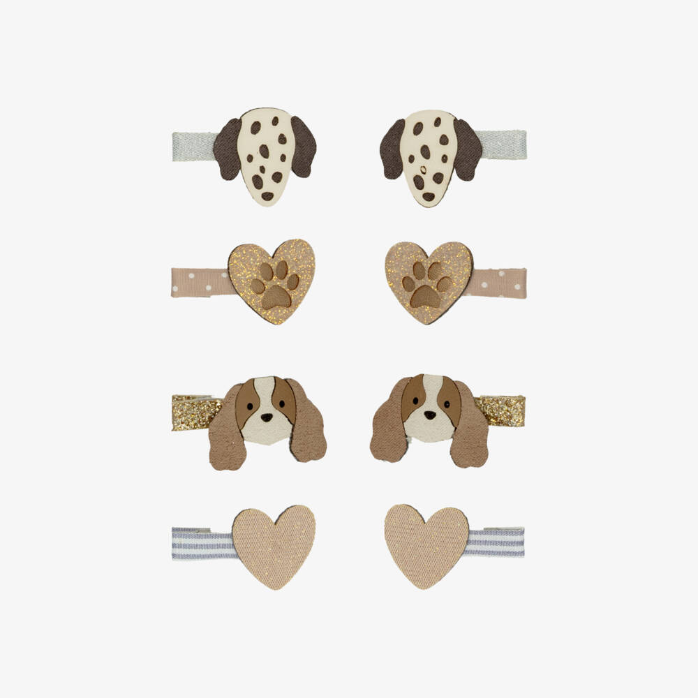 Mimi & Lula-Sparkly Dog Mini Hair Clips (8 pack)  | Childrensalon