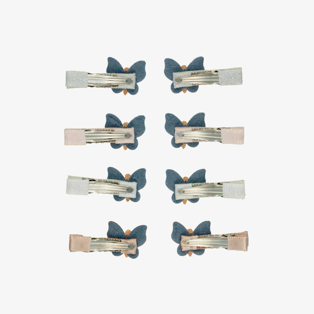 Mimi & Lula-Sparkly Pastel Butterfly Mini Hair Clips (8 pack) | Childrensalon