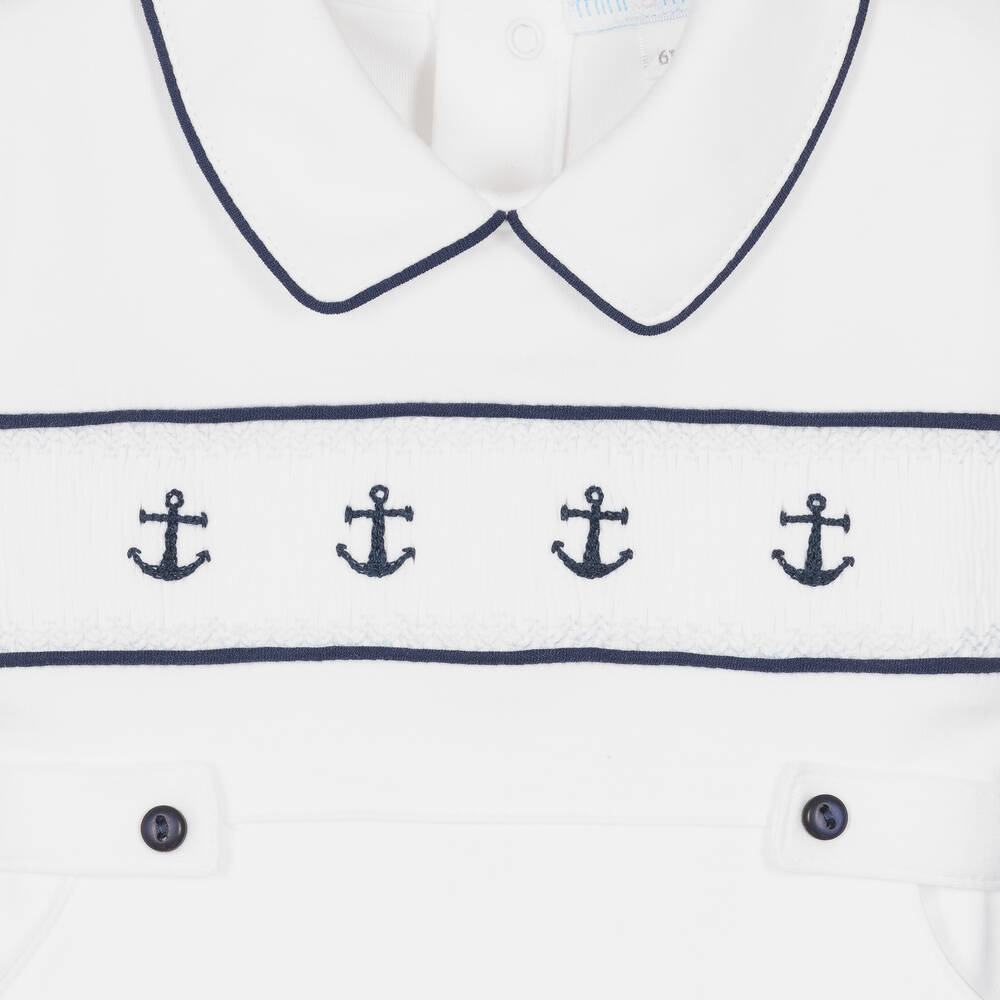 Mini-la-Mode-بودي سوت ستايل البحّارة قطن بيما للمواليد | Childrensalon