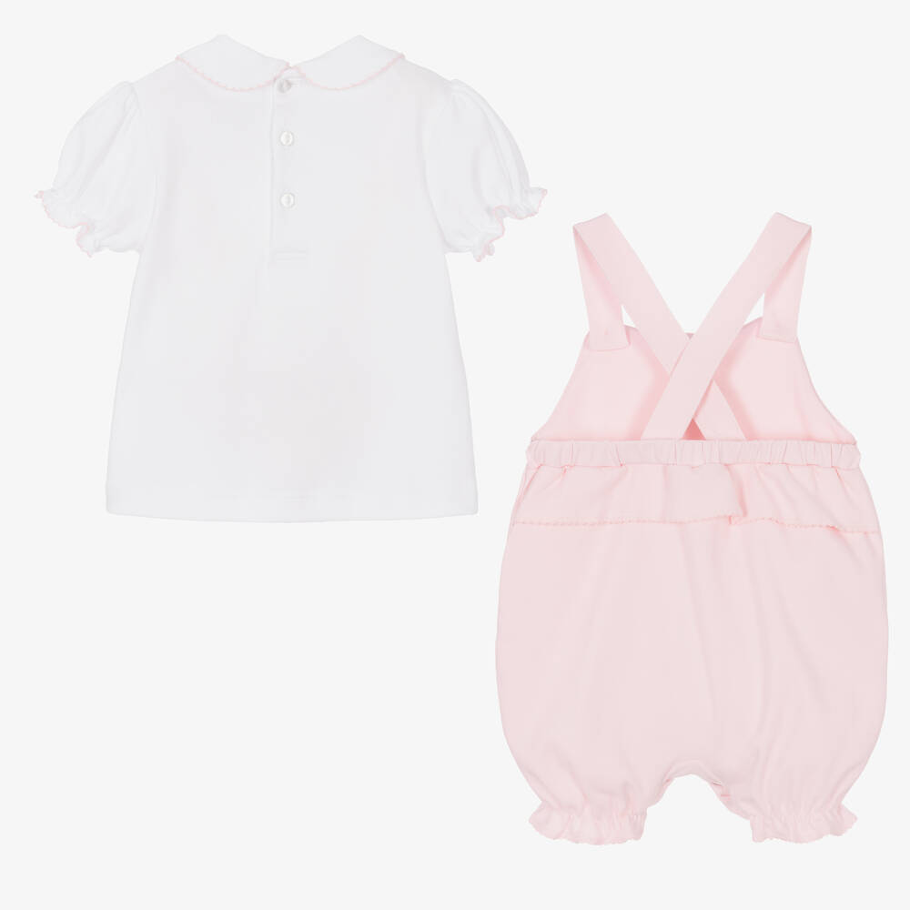 Mini-la-Mode-Baby Girls Peter Rabbit & Co Dungarees Set | Childrensalon