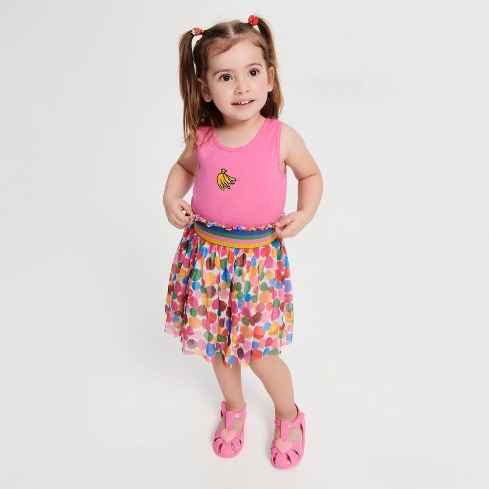Mini Melissa-Girls Bright Pink Heart Jelly Shoes | Childrensalon