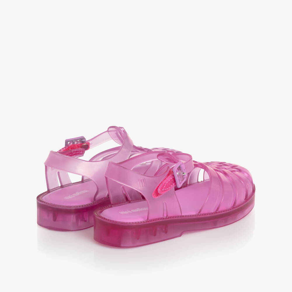 Mini Melissa-Girls Bright Pink Jelly Shoes | Childrensalon