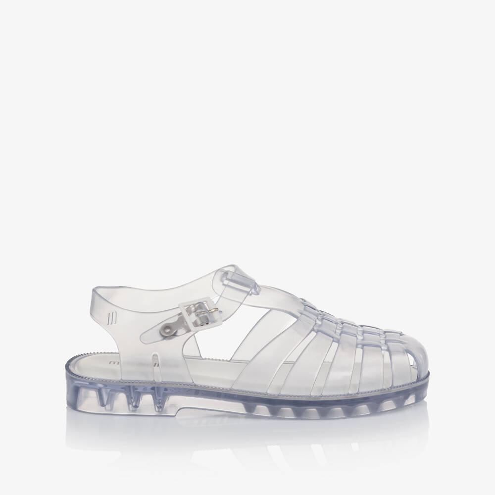 Mini Melissa-حذاء جيلي لون أزرق ثلجي للبنات | Childrensalon