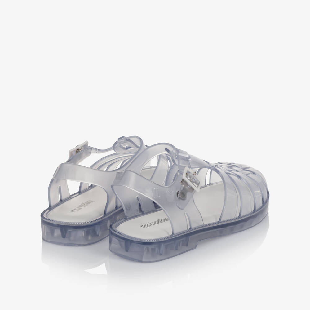 Mini Melissa-حذاء جيلي لون أزرق ثلجي للبنات | Childrensalon