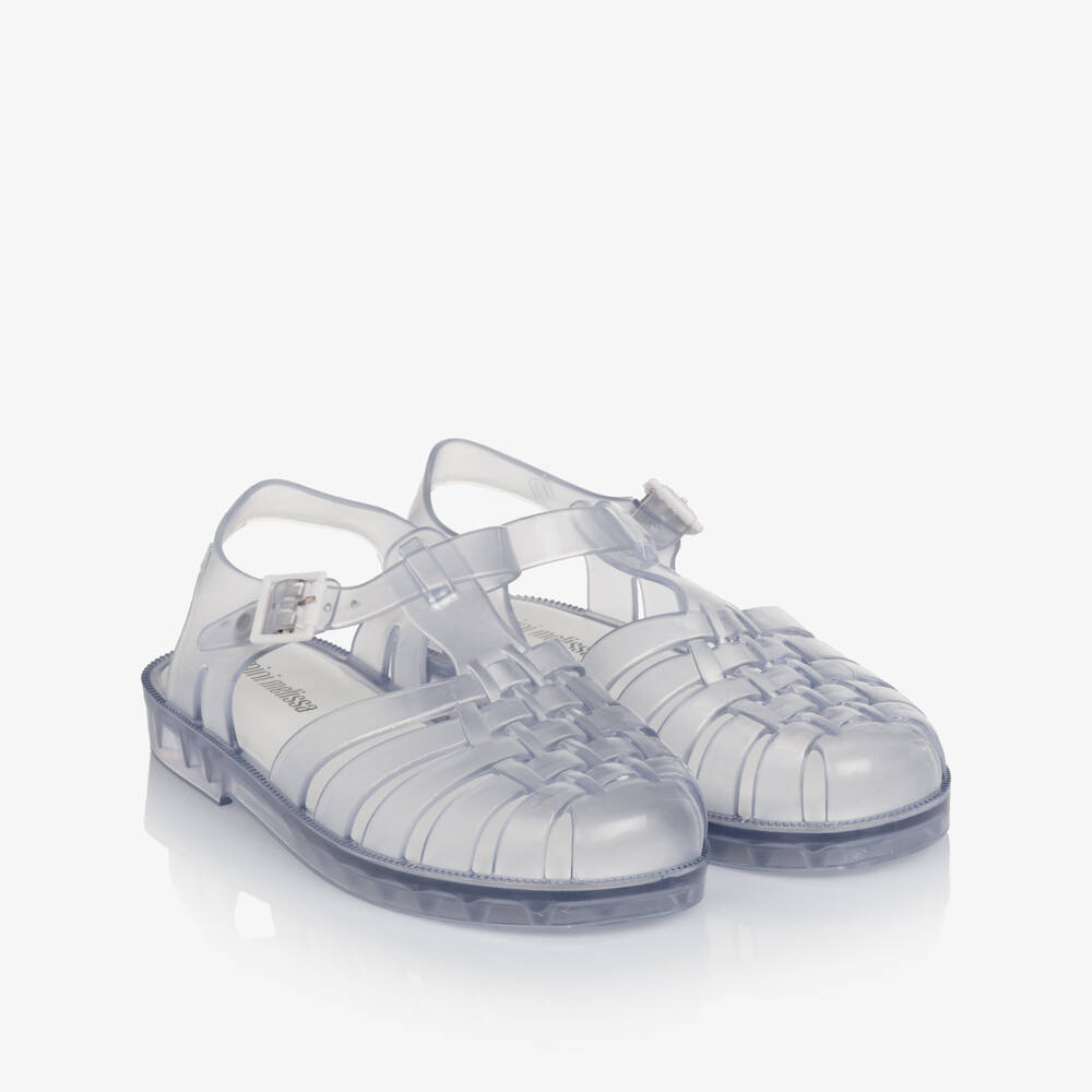 Mini Melissa-Girls Ice Blue Jelly Shoes | Childrensalon