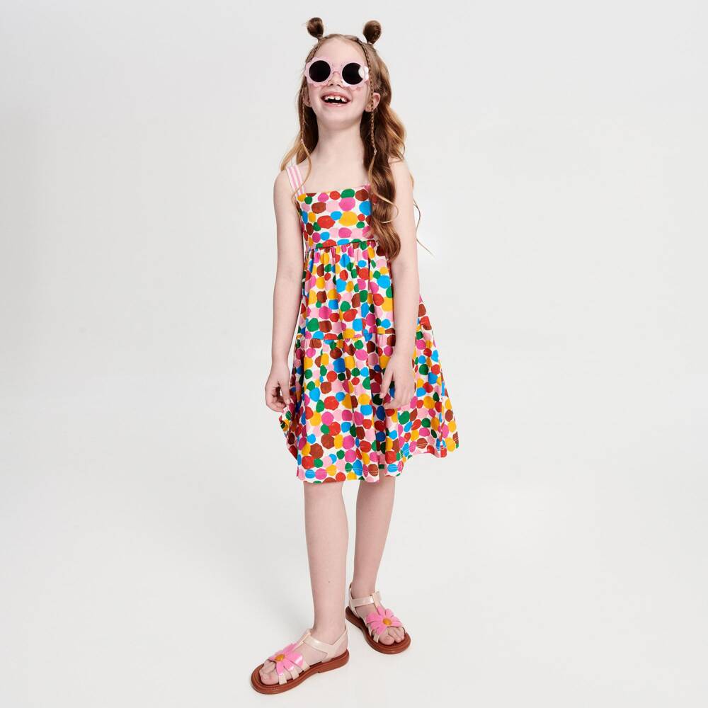 Mini Melissa-صندل جيلي لون عاجي وزهري للبنات | Childrensalon