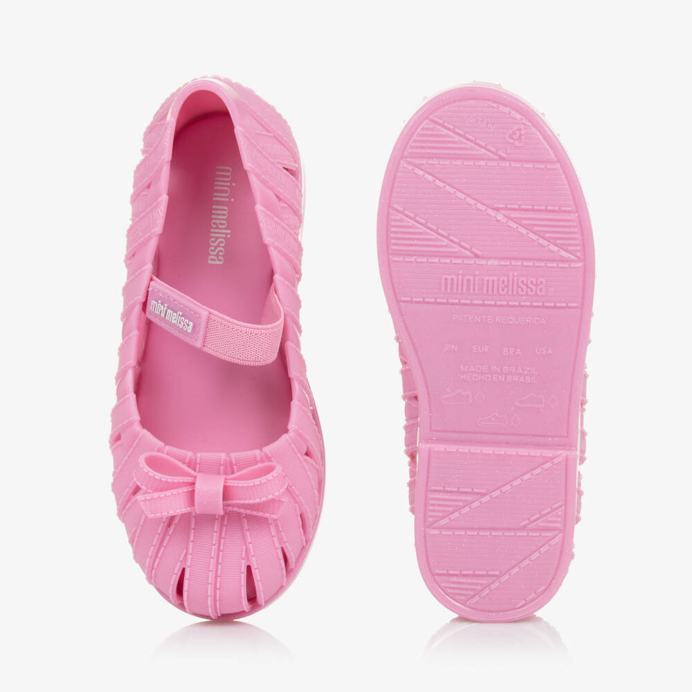 Mini Melissa Girls Cozy Clogs in Pink