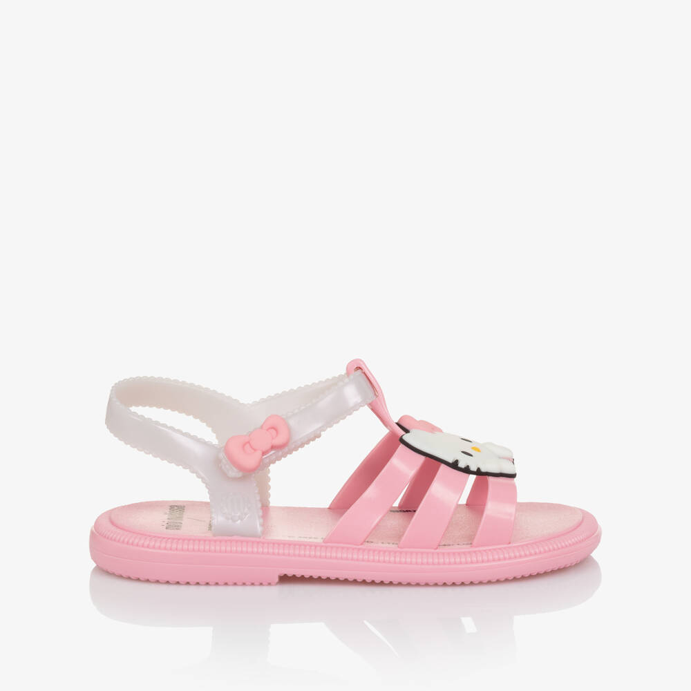 Mini Melissa-Сандалии розовые из желе Hello Kitty для девочек | Childrensalon