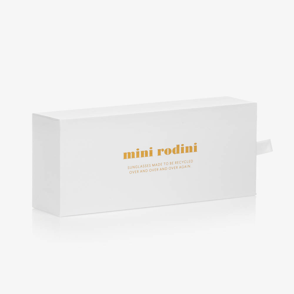 Mini Rodini-Beige Leopard Print Round Sunglasses | Childrensalon
