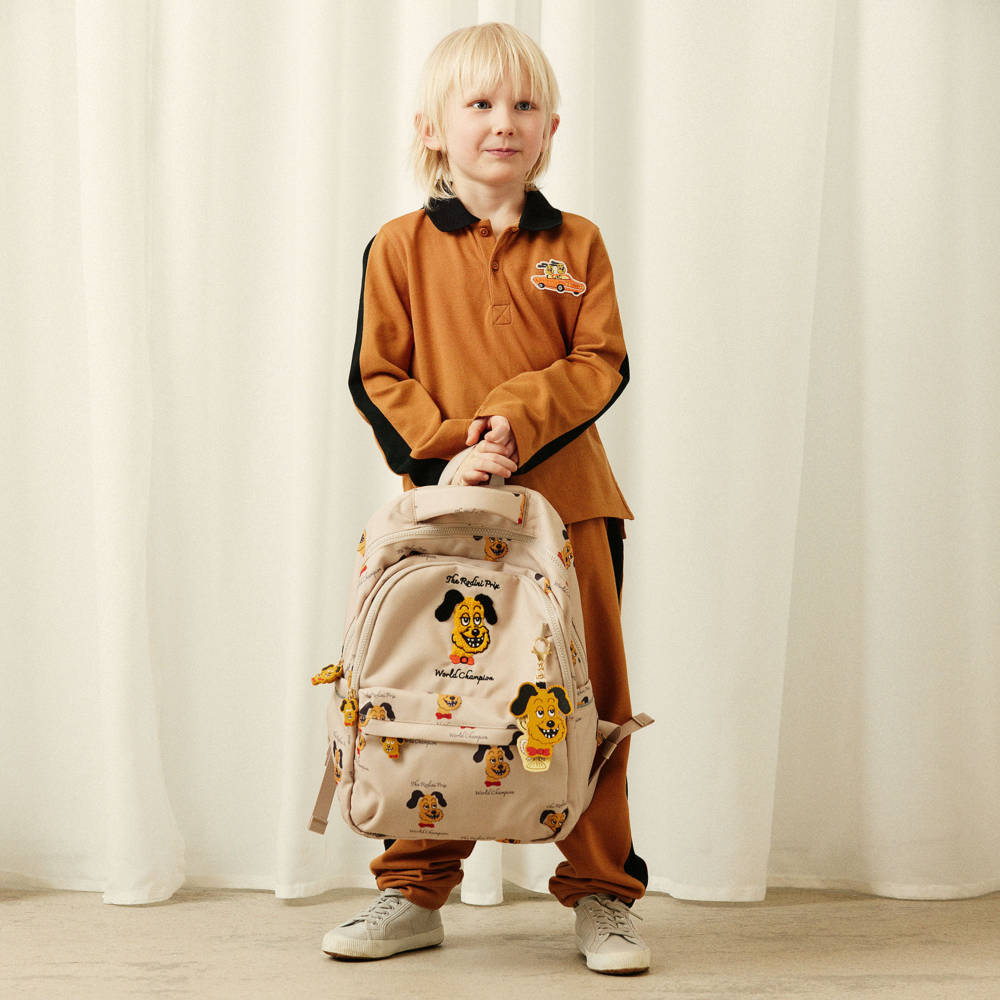 Mini Rodini-Beige Rodini Prix Backpack (39cm) | Childrensalon