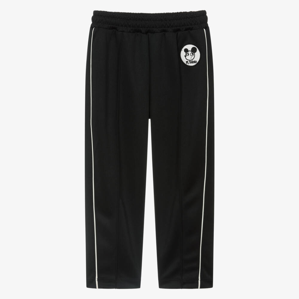 Mini Rodini-Black Joggers with RitzRatz Logo Patch | Childrensalon