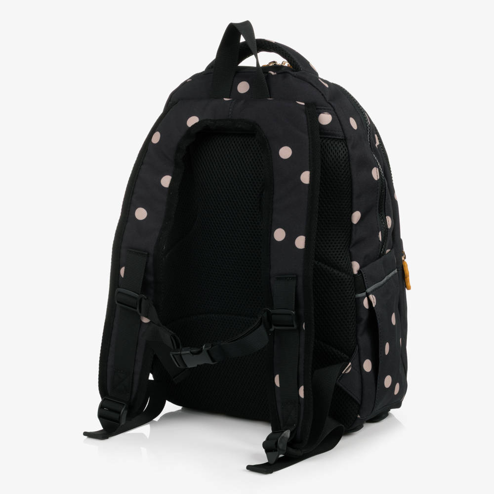 Mini Rodini-Black Polka Dot Rodini Prix Backpack (39cm) | Childrensalon