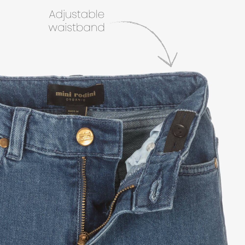 Mini Rodini-Голубые прямые джинсы | Childrensalon