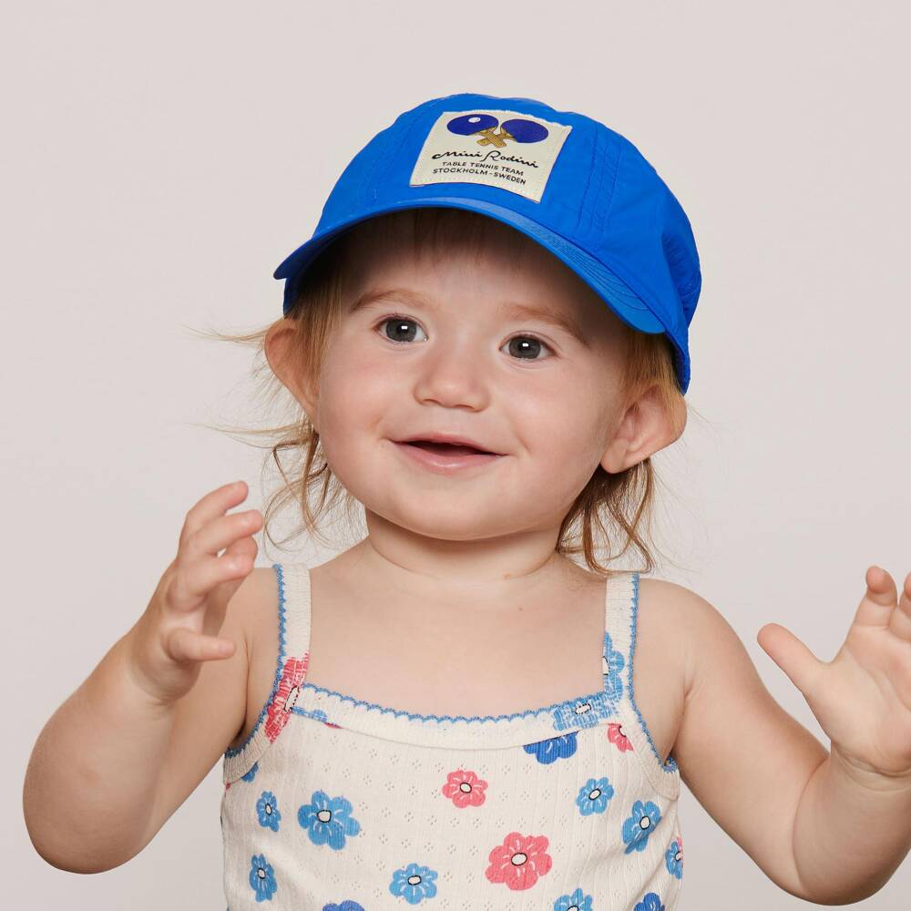 Mini Rodini-Blue Table Tennis Patch Cap | Childrensalon
