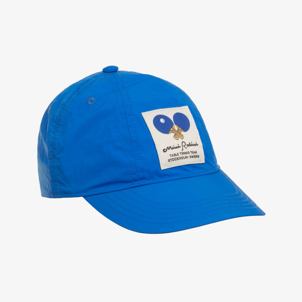 Mini Rodini-Blue Table Tennis Patch Cap | Childrensalon