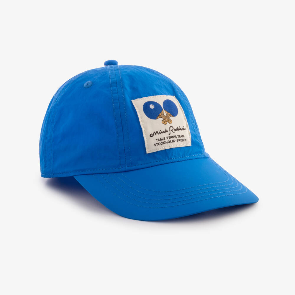 Mini Rodini-Blue Table Tennis Patch Cap | Childrensalon