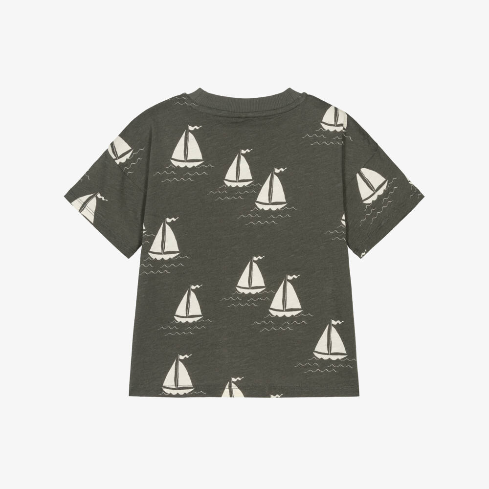 Mini Rodini Sailing boats Short Sleeve body