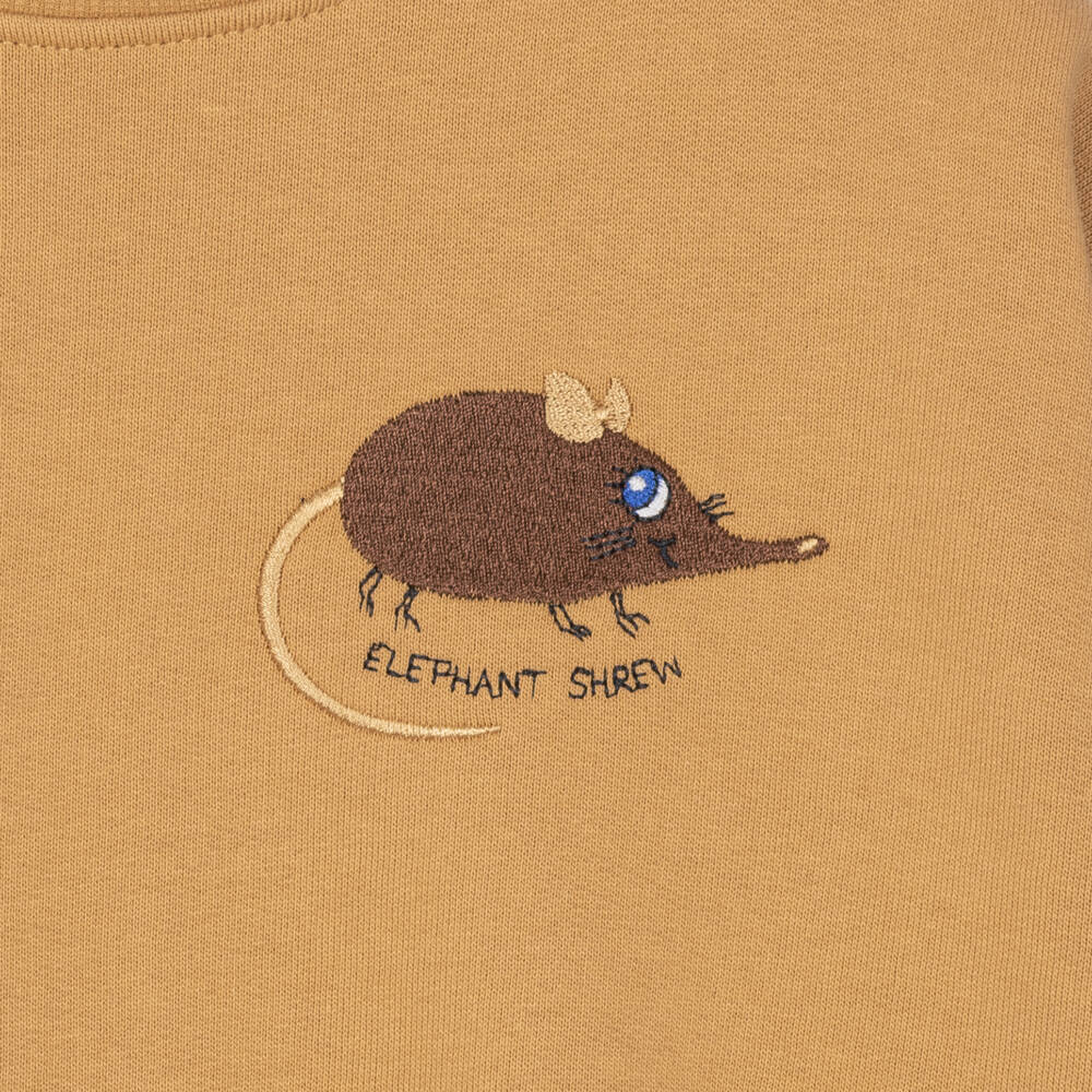 Mini Rodini-Boys Beige Elephant Shrew Sweatshirt | Childrensalon