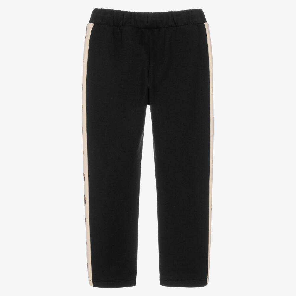 Mini Rodini-Boys Black Elephant Shrew Print Joggers | Childrensalon