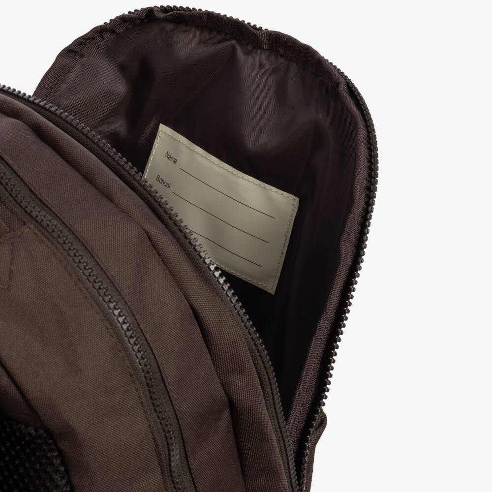 Mini Rodini-Boys Brown Panther Backpack with Wallet (38cm) | Childrensalon