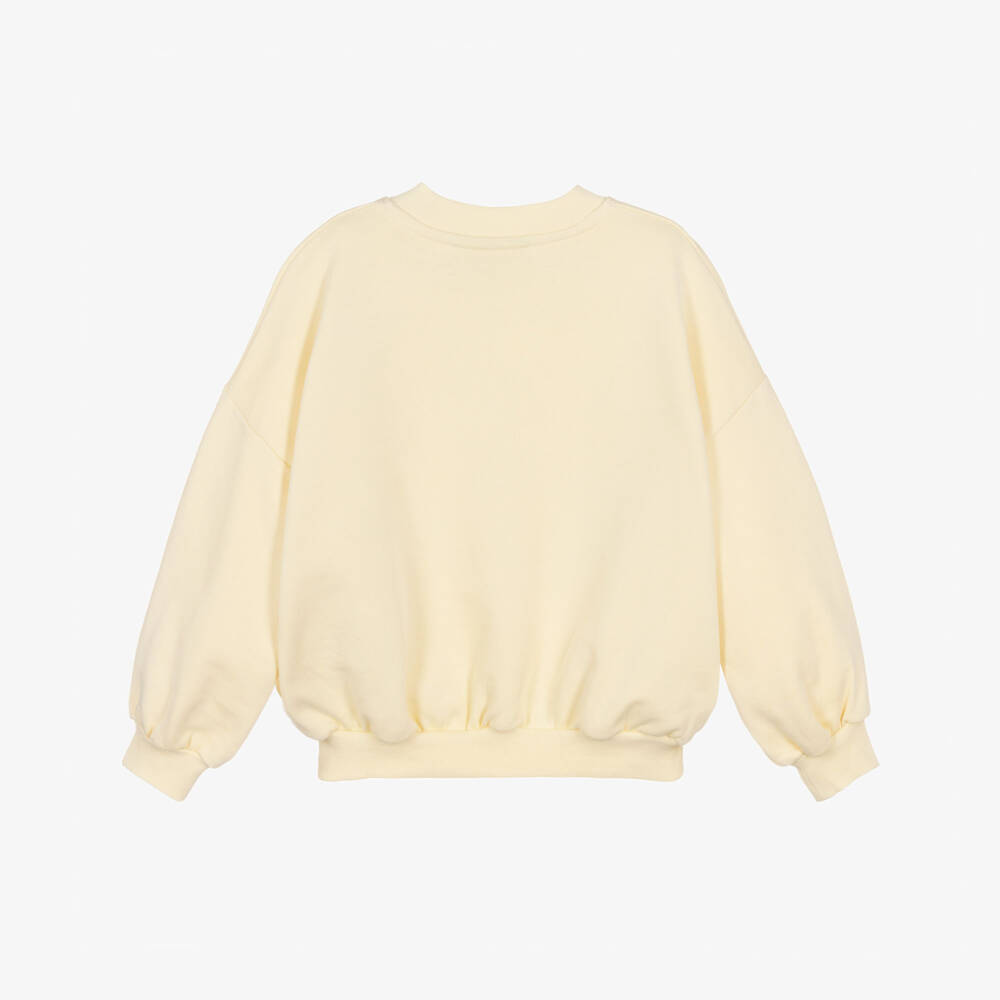 Mini Rodini-Boys Cream Cotton Play Slogan Sweatshirt | Childrensalon