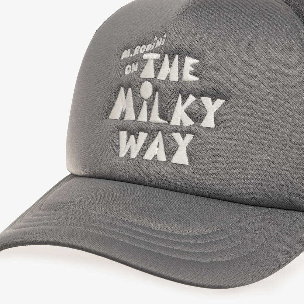 Mini Rodini-كاب بيسبول لون رمادي للأولاد | Childrensalon