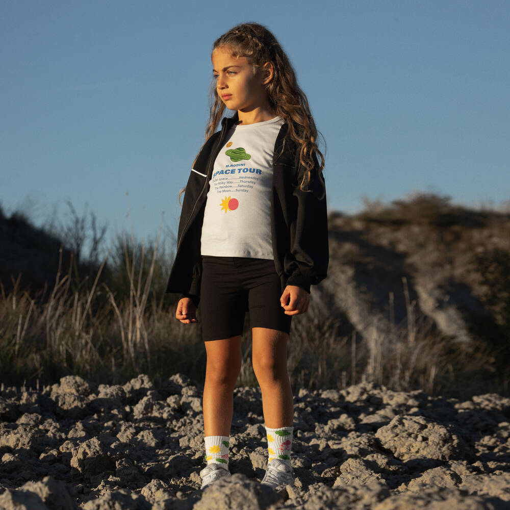 Mini Rodini-تيشيرت قطن عضوي لون عاجي للأولاد | Childrensalon