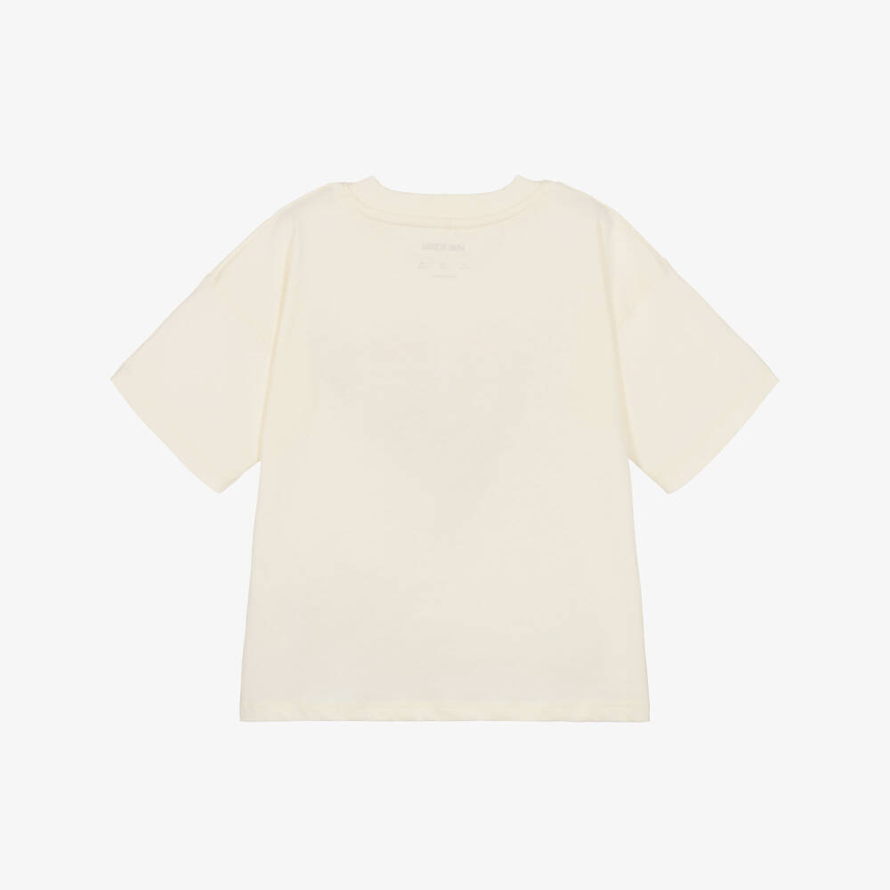 Mini Rodini-Girls Ivory Table Tennis Graphic T-Shirt | Childrensalon