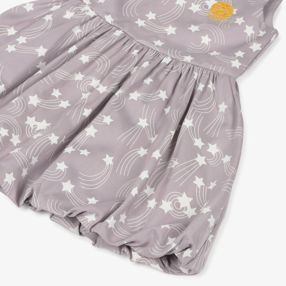 Mini Rodini-Girls Pale Purple Star Print Dress | Childrensalon