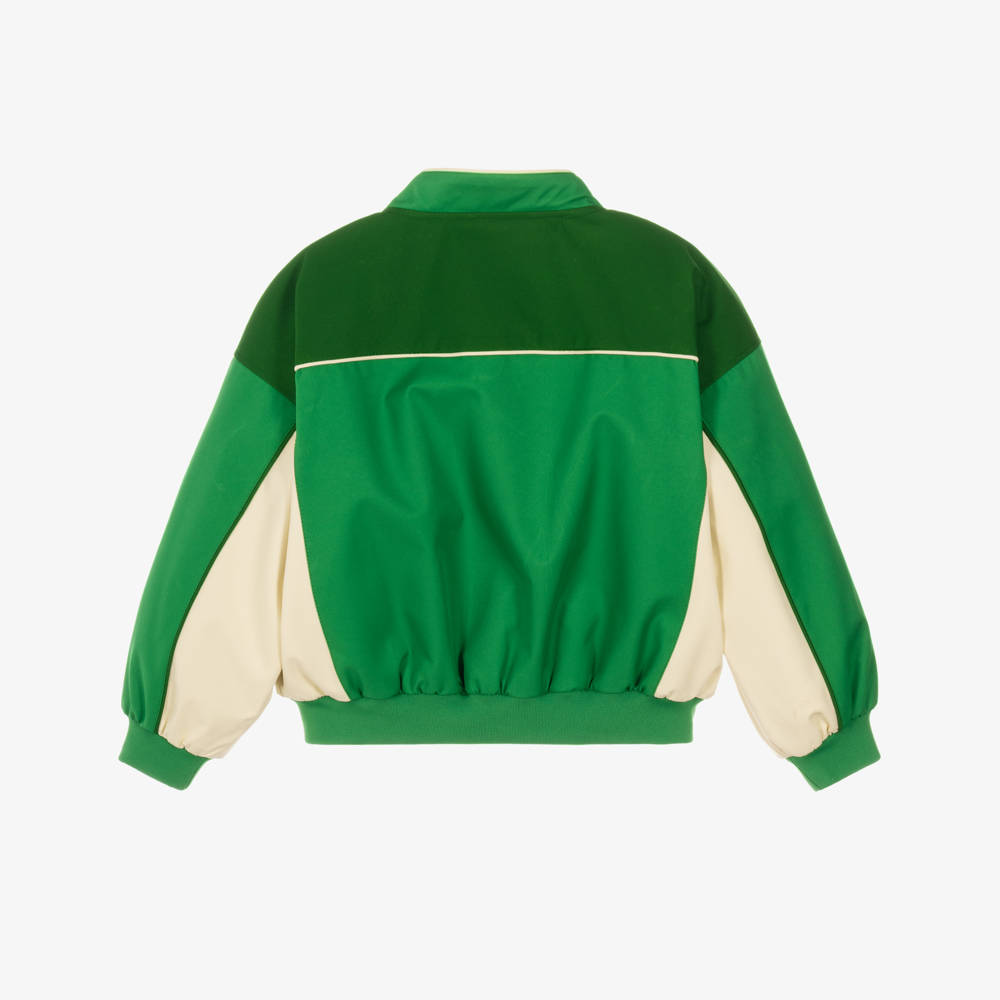 Mini Rodini-Green Rodini Prix Padded Racing Jacket | Childrensalon