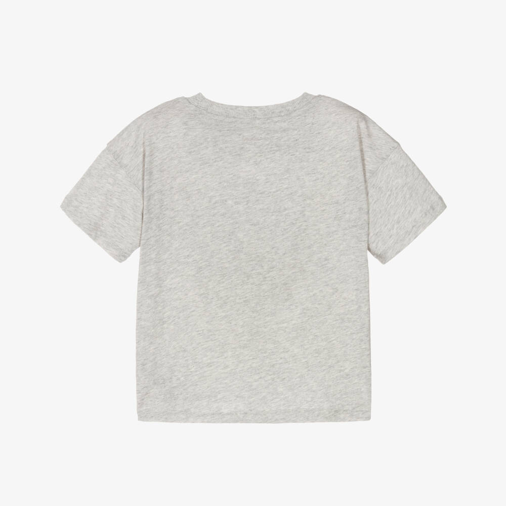 Mini Rodini-Grey Alien City FC Crew Neck T-Shirt | Childrensalon
