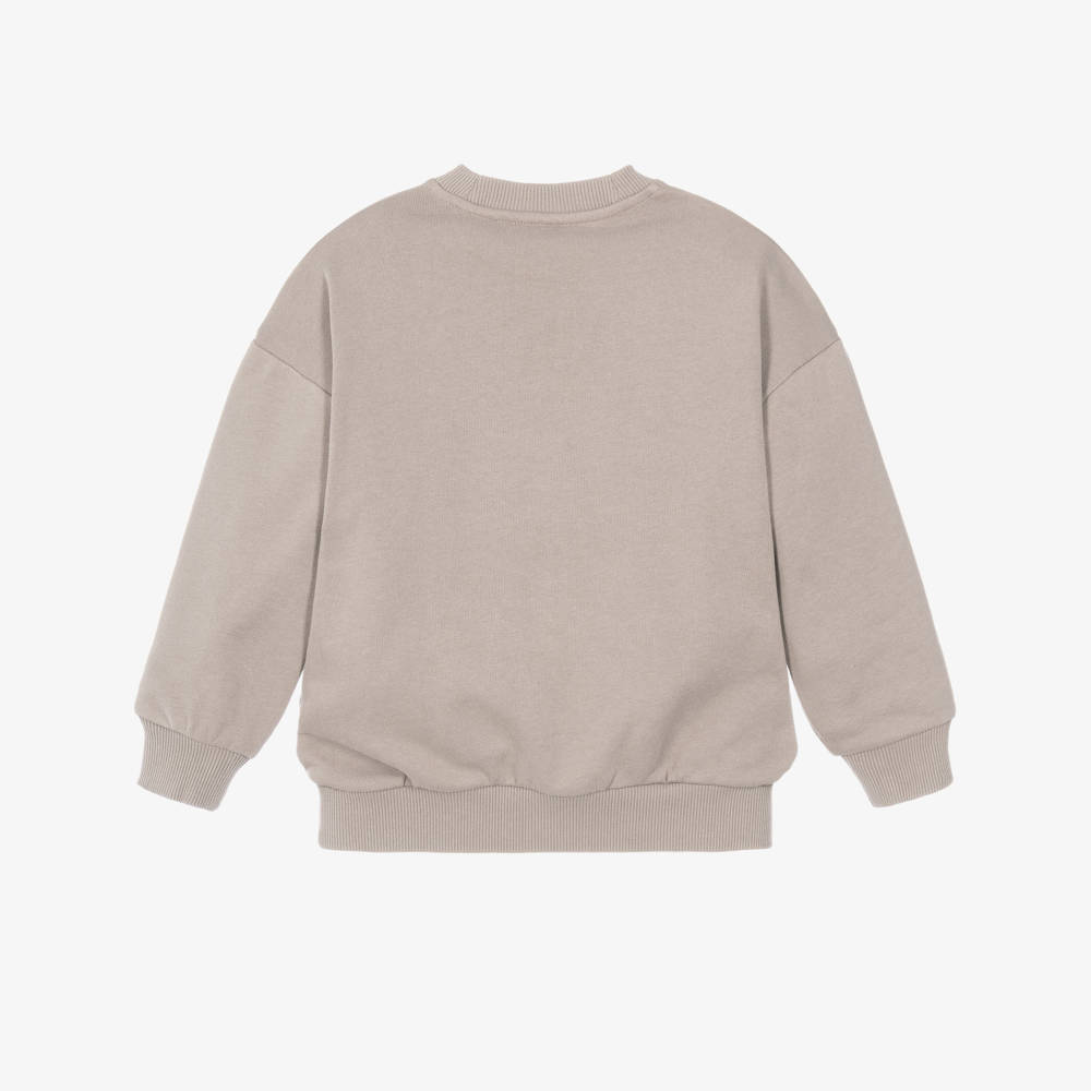 Mini Rodini-Grey Rodini Prix Organic Cotton Sweatshirt | Childrensalon