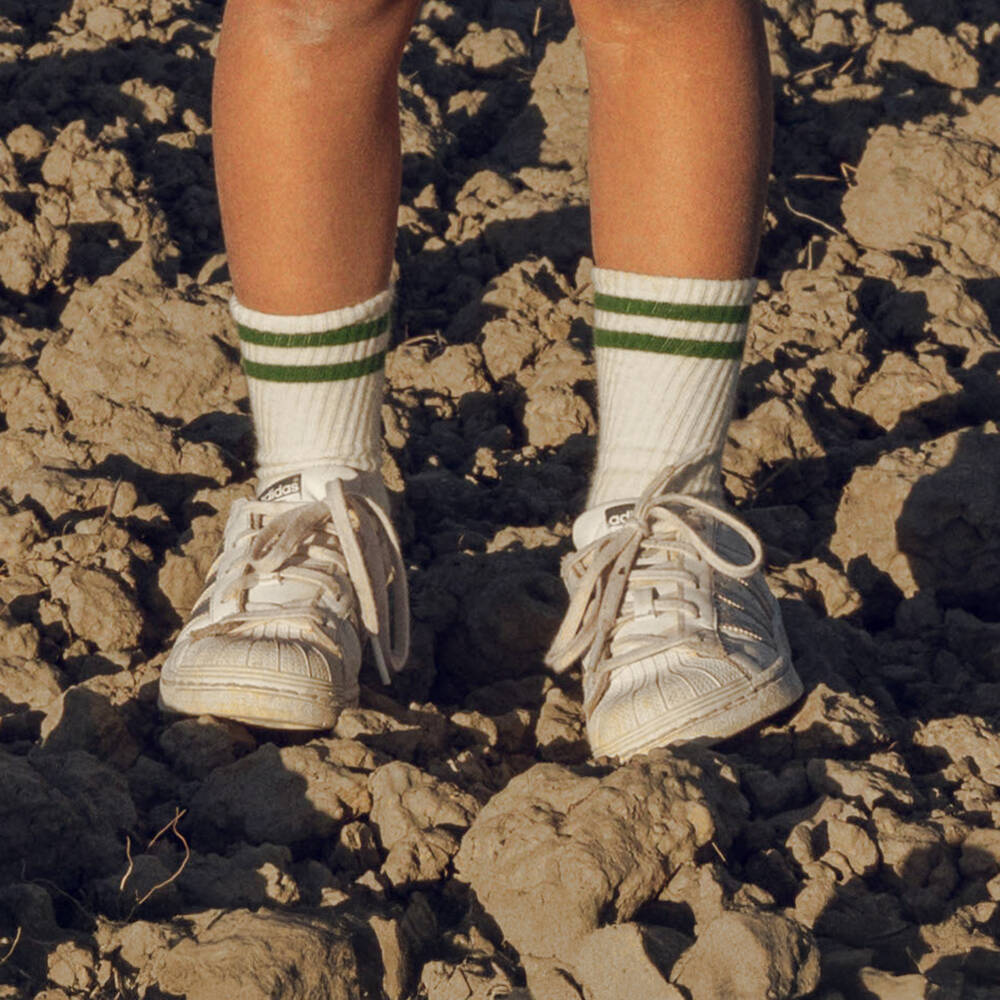 Mini Rodini-Ivory Alien & Striped Socks (2 Pack) | Childrensalon