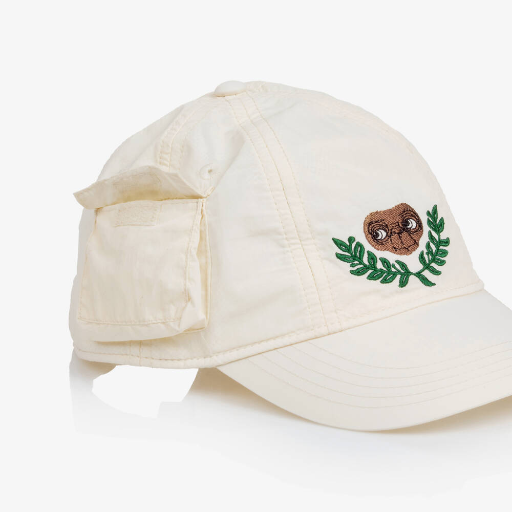 Mini Rodini-كاب مطرز بشخصية E.T لون عاجي | Childrensalon