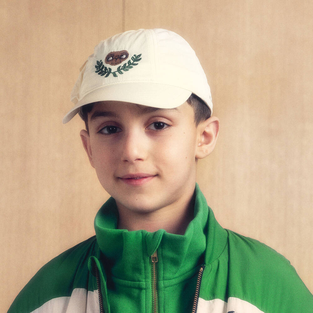 Mini Rodini-كاب مطرز بشخصية E.T لون عاجي | Childrensalon