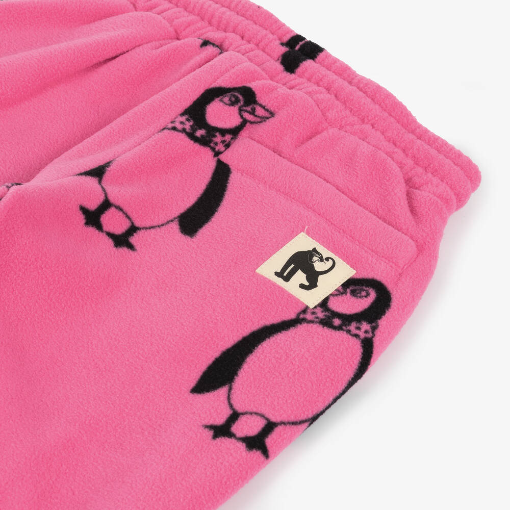 Mini Rodini-بنطلون رياضي بطبعة بطريق فليس لون زهري | Childrensalon